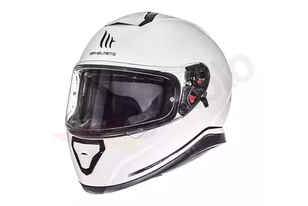 Kask motocyklowy integralny MT Helmets Thunder 3 SV z blendą biały połysk XL - MT105500047/XL