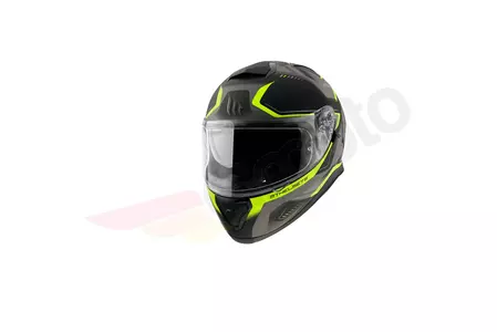 Kask motocyklowy integralny MT Helmets Thunder 3 SV Turbine czarny/szary/żółty fluo mat L-1