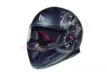 Capacete MT Helmets Thunder 3 SV Vlinder integral para motociclos com viseira preto/cinzento mate XS - MT10555461233/XS