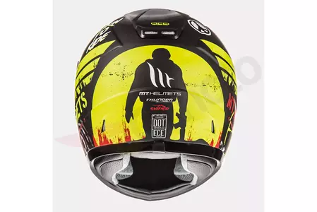 Capacete MT Helmets Thunder Kid Sniper capacete de motociclista para crianças preto mate/amarelo fluo L-3