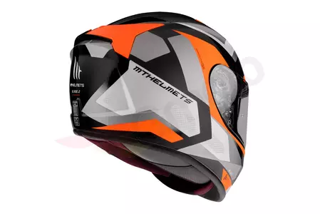 Capacete MT Helmets Blade 2 SV Finishline integral para motociclos preto/cinzento/fluo laranja 3XL-3