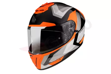 Motociklistička kaciga koja pokriva cijelo lice MT Helmets Blade 2 SV Finishline crna/siva/fluo narančasta M-1