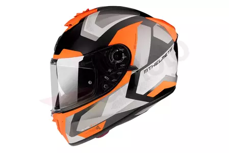 MT ķiveres Blade 2 SV Finishline integrālā motociklista ķivere melna/pelēka/fluo oranža XS-2