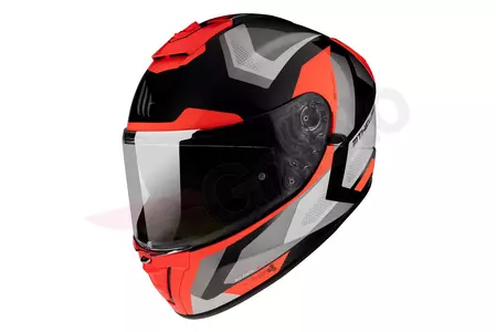 MT Helmets Blade 2 SV Finishline integreret motorcykelhjelm sort/grå/rød M-1