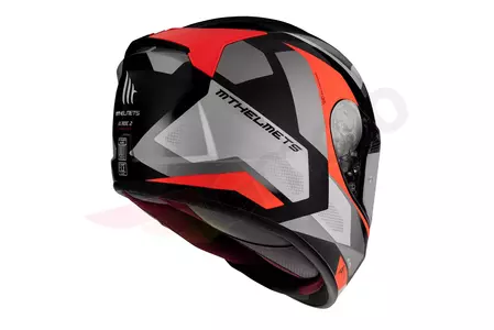 MT Helmets Blade 2 SV Finishline integreret motorcykelhjelm sort/grå/rød M-3