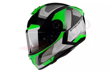 MT Helmets Blade 2 SV Finishline integreret motorcykelhjelm sort/grå/grøn XS-2