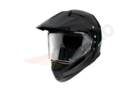 Kask enduro MT Helmets Synchrony Duosport szyba blenda czarny połysk L