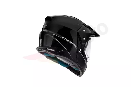 Kask motocyklowy enduro MT Helmets Synchrony Duosport szyba blenda czarny połysk L-3