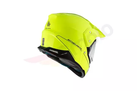 MT Helmets Casque moto enduro Synchrony Duosport pare-brise jaune fluo L-3