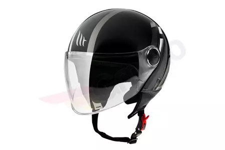 MT Helmets Street Scope moto helma s otevřeným obličejem černá/šedá L - MT11054353216/L