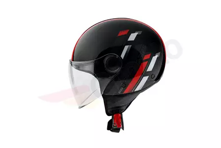 MT Helmets Street Scope motorcykelhjelm med åbent ansigt sort/rød L-2