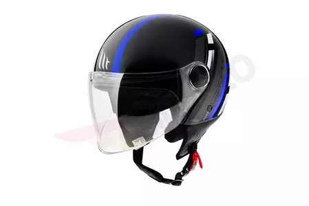 MT Helmen Street Scope opengezicht motorhelm zwart/blauw L-1