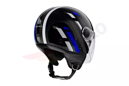 MT Helmets Street Scope moto helma s otevřeným obličejem černá/modrá M-3