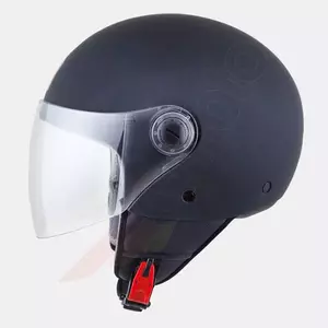 MT Helmets Street Solid open face Motorradhelm glänzend schwarz M-1