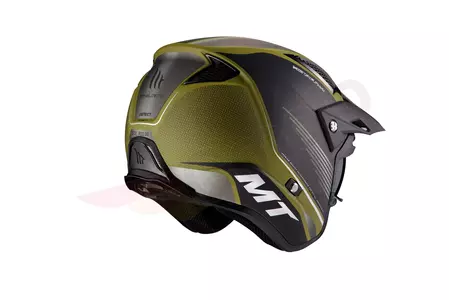 Kask motocyklowy trialowy MT Helmets District SV czarny/zielony mat M-3