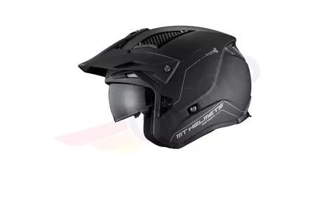 MT Helmets District SV Solid svart matt M trialhjälm för motorcykel-2