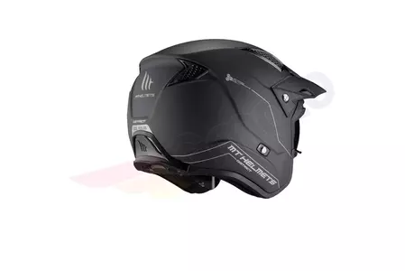 MT Helmets District SV Solid svart matt M trialhjälm för motorcykel-3