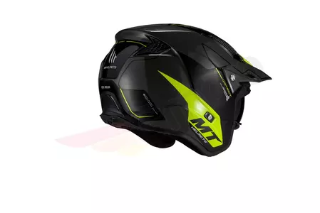 Kask motocyklowy trialowy MT Helmets District SV Summit czarny/żółty fluo M-3