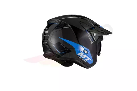 Kask motocyklowy trialowy MT Helmets District SV Summit niebieski/czarny/szary M-3