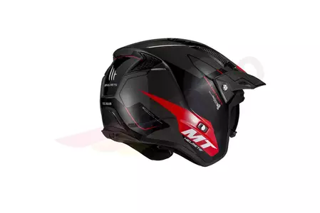 Kask motocyklowy trialowy MT Helmets District SV Summit czerwony/czarny/szary M-3