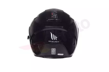 MT Helmets Avenue åben motorcykelhjelm med visir blank sort M-3