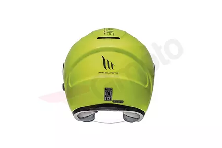 MT Helmets Avenue moto přilba s otevřeným obličejem a hledím žlutá fluo M-3
