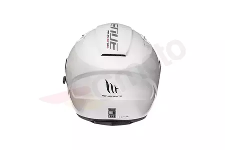 MT Helmets Avenue moto přilba s otevřeným obličejem a hledím bílá lesklá M-3