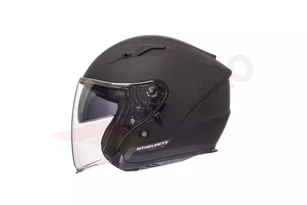 MT Čelade Avenue motoristična čelada z odprtim obrazom in vizirjem črna mat M-2