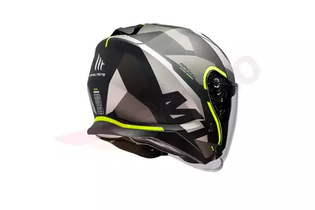 MT Helmets Thunder 3 casco de moto abierto con visera negro/amarillo fluo mat M-3