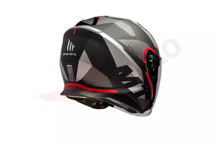 Kask motocyklowy otwarty MT Helmets Thunder 3 z blendą czarny/czerwony mat M-3