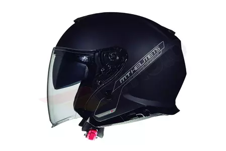 MT Helmets Thunder 3 ανοιχτό κράνος μοτοσικλέτας με γείσο μαύρο ματ M-2