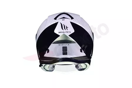 MT Helmets Thunder 3 Venus motorcykelhjälm med öppet ansikte och visir vit/svart/grå L-3