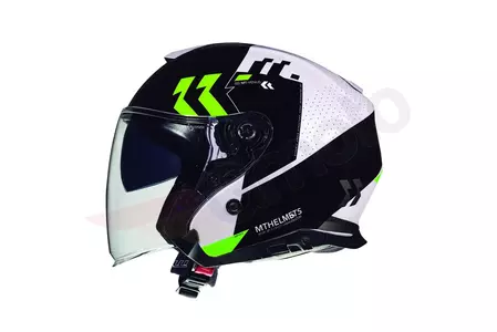 Kask motocyklowy otwarty MT Helmets Thunder 3 Venus z blendą biały połysk/czarny/czerwony XL-2