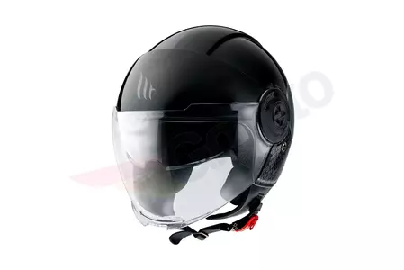 Kask motocyklowy otwarty MT Helmets Viale SV Break z blendą czarny/szary M-1
