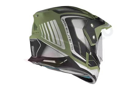 MT ķiveres enduro motociklu ķivere Synchrony Duosport vējstikls zaļš/ melns M-3