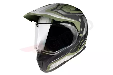 MT Helmets enduro motorcykelhjälm Synchrony Duosport vindruta grön/svart S-1