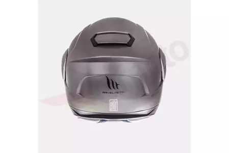 MT Helmets Atom motociklistička kaciga za cijelo lice s vizirom, titanium mat M-3