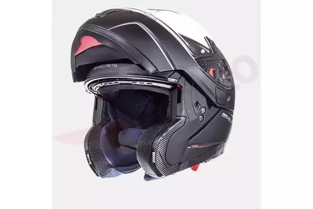 MT Helmets Κράνος μοτοσικλέτας Atom με γείσο μαύρο ματ M-2