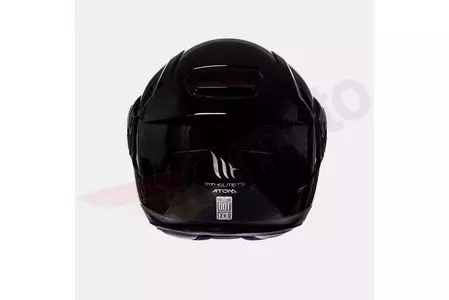 MT Helmets Atom motorcykelhjelm med visir blank sort M-3