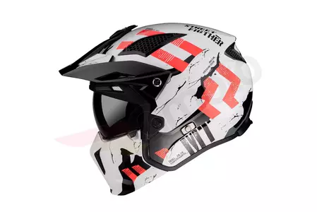 Kask motocyklowy trialowy MT Helmets Streetfighter Skull2020 czarny/czerwony/biały M -2