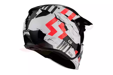 Kask motocyklowy trialowy MT Helmets Streetfighter Skull2020 czarny/czerwony/biały M -3