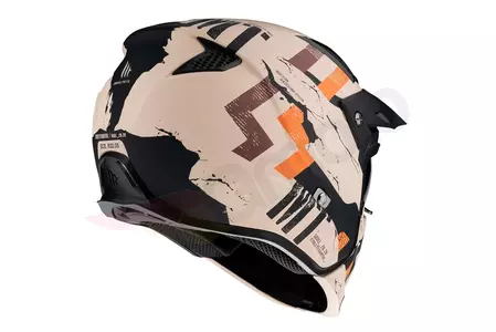 Kask motocyklowy trialowy MT Helmets Streetfighter Skull2020 czarny/pomarańczowy mat L-3