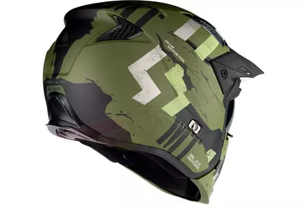 Kask motocyklowy trialowy MT Helmets Streetfighter Skull2020 czarny/szary/zielony mat XL -3