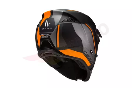Kask motocyklowy trialowy MT Helmets Streetfighter Twin czarny/pomarańczowy mat M-3