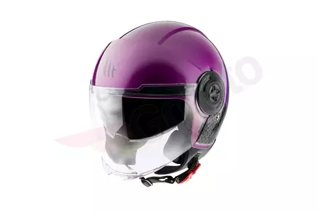 Kask motocyklowy otwarty MT Helmets Viale SV Break fioletowy połysk M-1