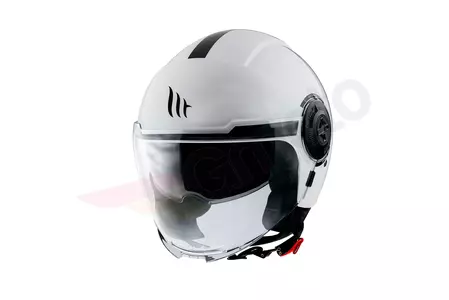 Capacete MT Helmets Viale SV Solid open face capacete de motociclista branco brilhante L - MT12830000006/L