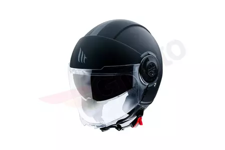 MT Helmy Viale SV Solid open face motocyklová přilba matná černá L - MT12830000136/L
