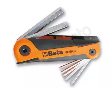 BETA Komplet kluczy trzpieniowych kątowych 15-6mm 7szt