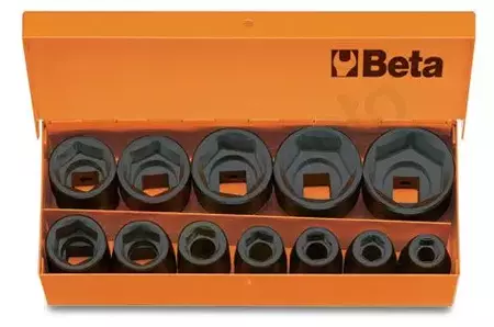 BETA Σετ καρυδάκια αντίκτυπου 1/2 10-32mm 12τμχ