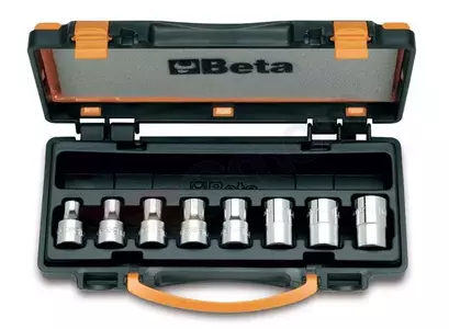 BETA Komplet nasadek 1/2 Torx wewnętrznych T10-T24 8szt